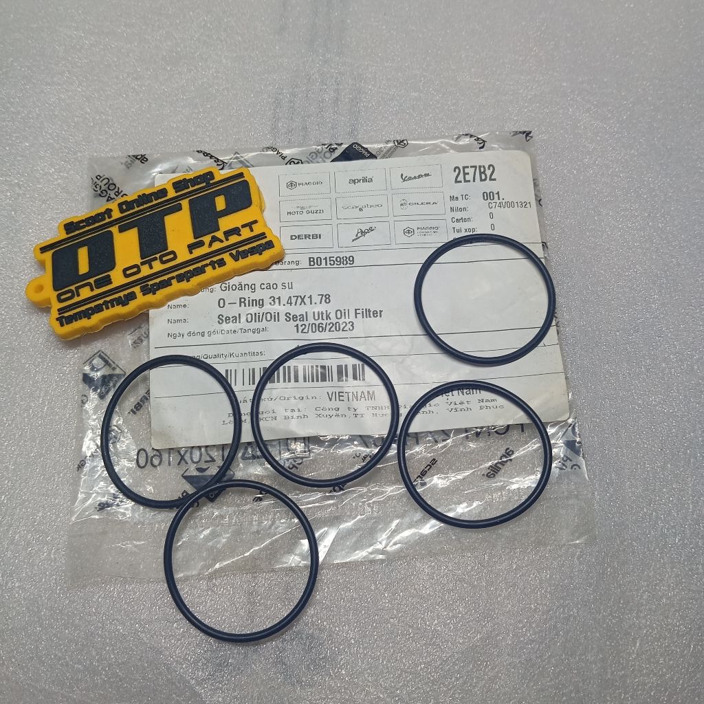 Oring Tab Pembuangan Oli Mesin Vespa Matic