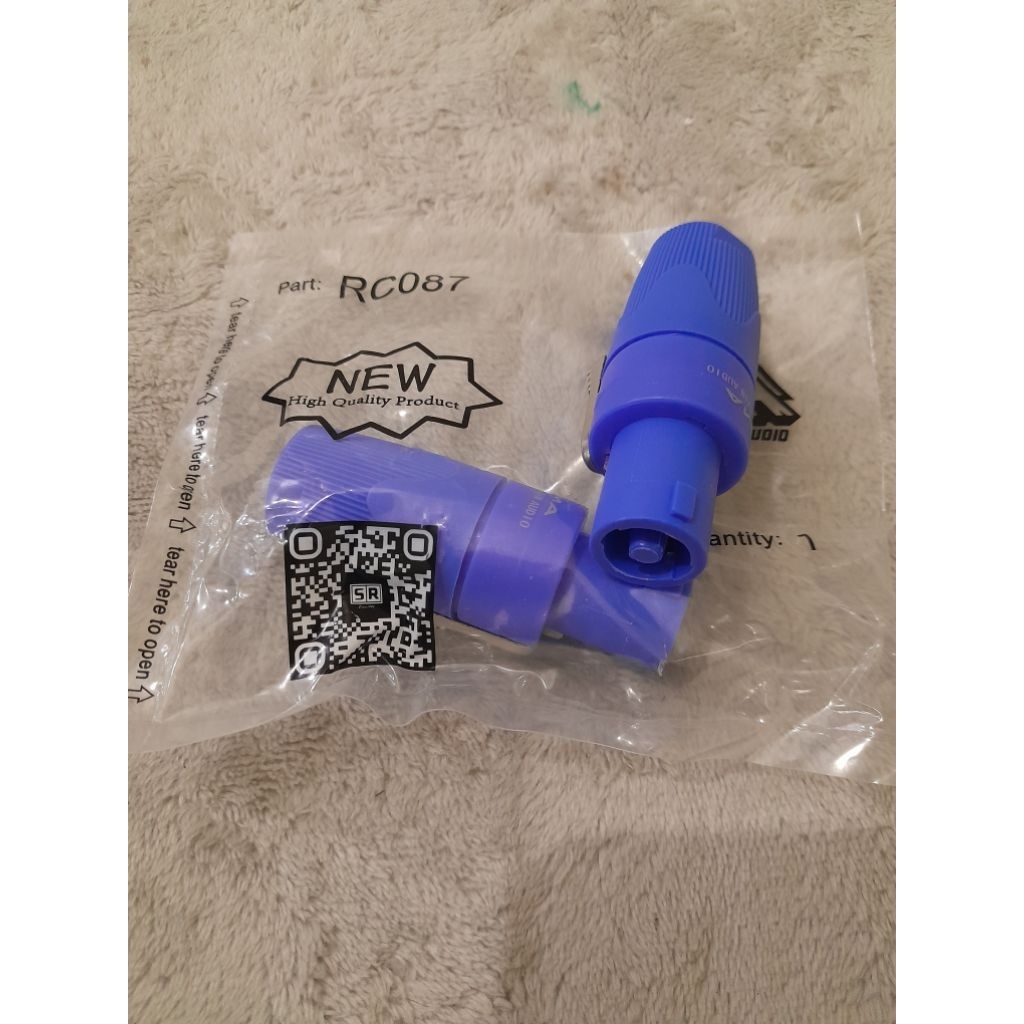 Jack Jak Jeck Jek Speakon Merk BMA RC087 BIRU