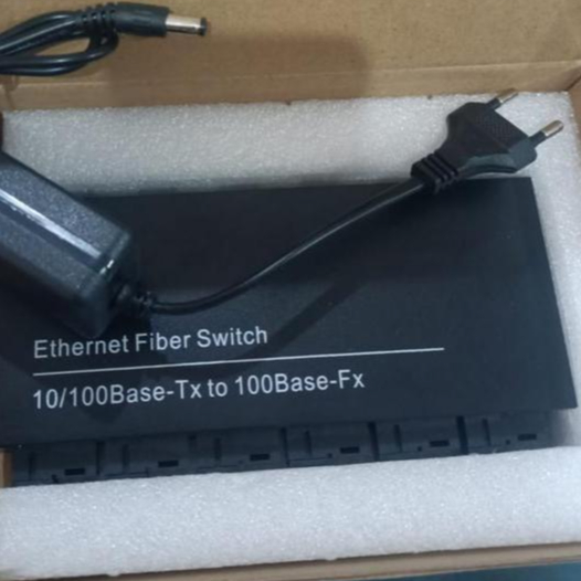 Media Converter 6 Port FO Switch Fiber Optic 6 Port SC 100 Mbps - 3A 3B