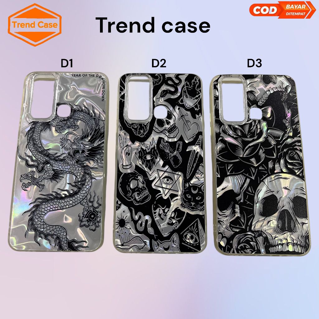 Case DIAMOND HP VIVO Y30/Y30i/Y50 Hologram Waterry / Diamond Polos / Diamond Gambar / Soft Case / Ca