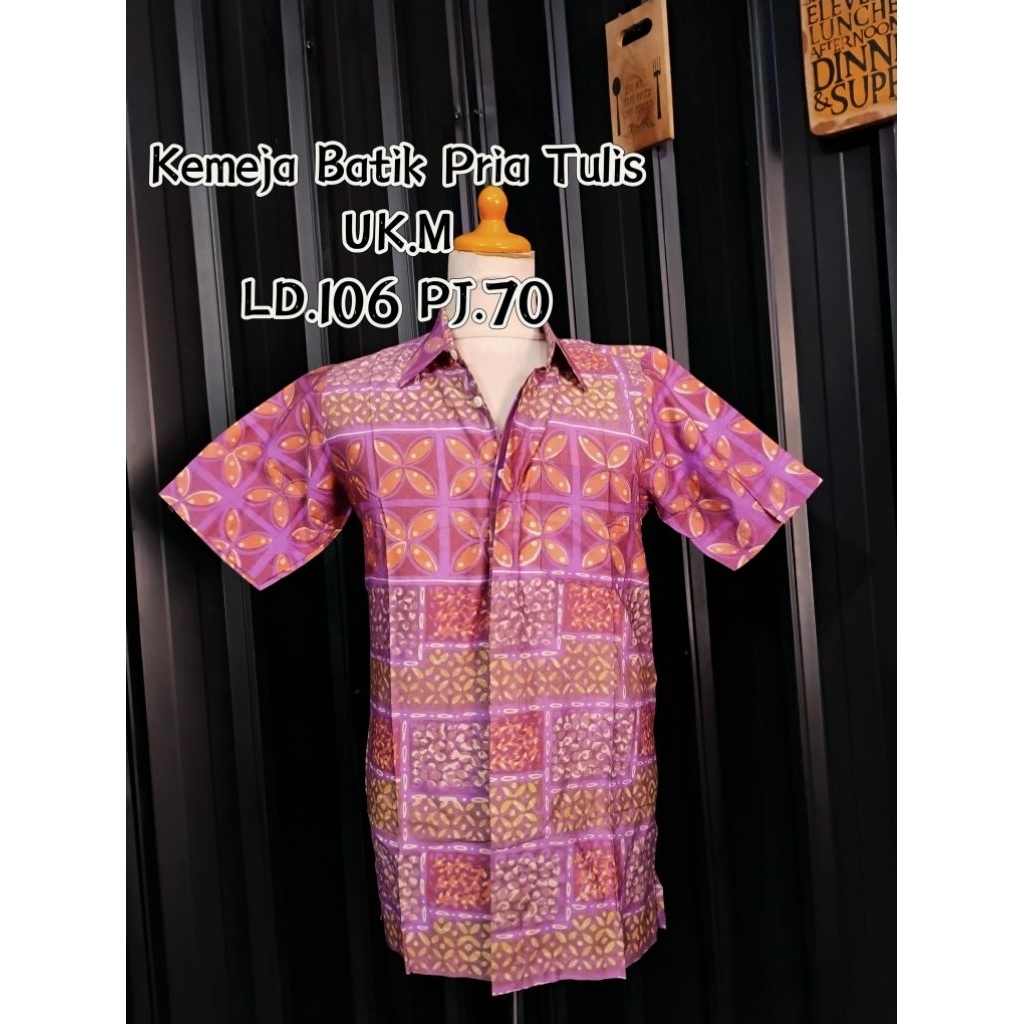 Batik Tulis Kawung Ungu