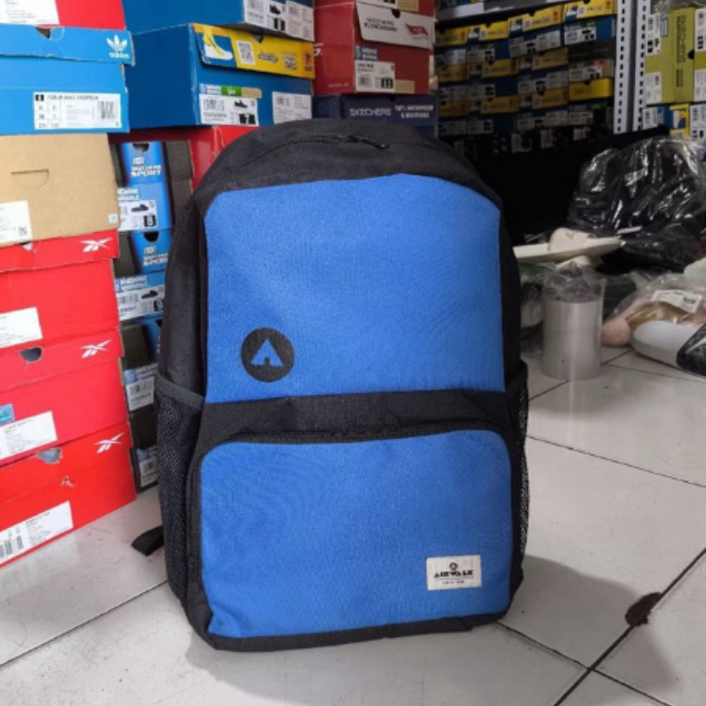 Tas Ransel Backpack Airwalk Black Blue