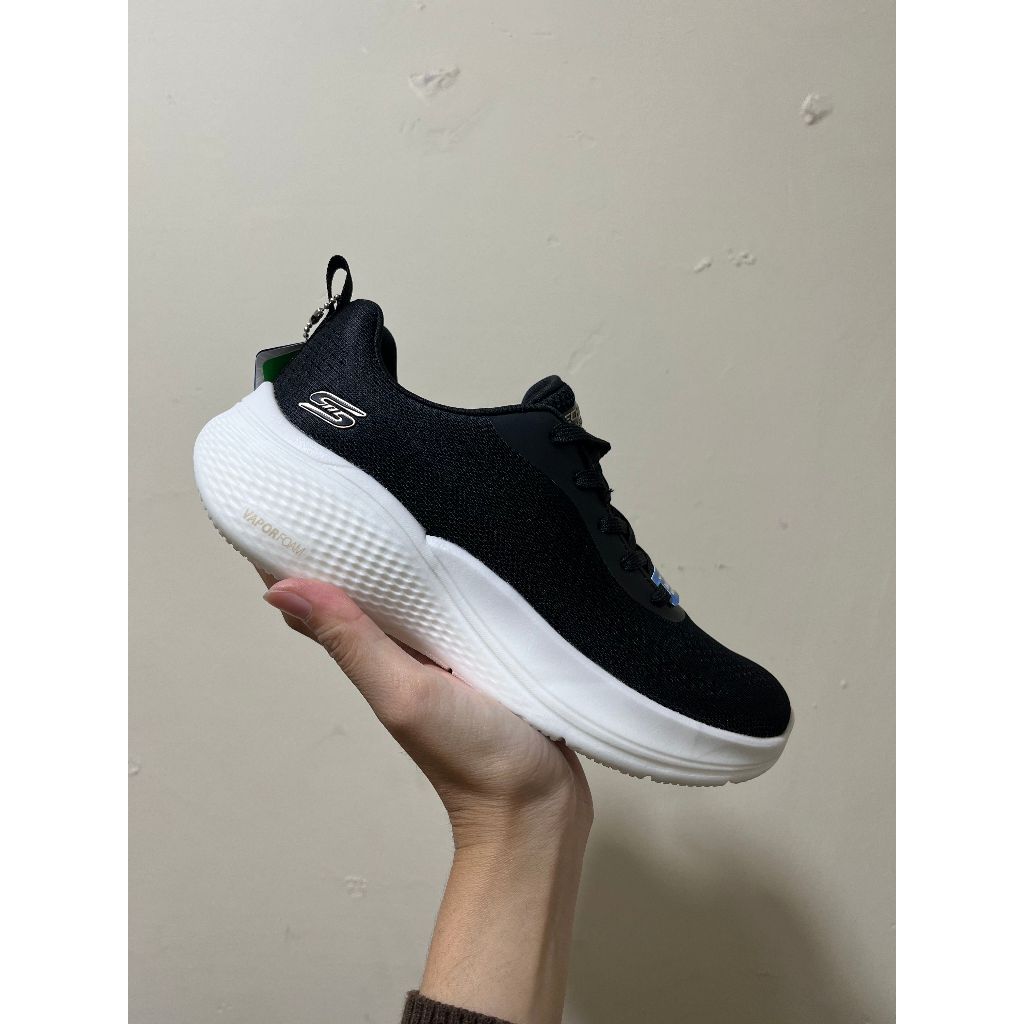 SEPATU WANITA SKECHERS BOBS INFINTY BLACK ORIGINAL 117550BLK