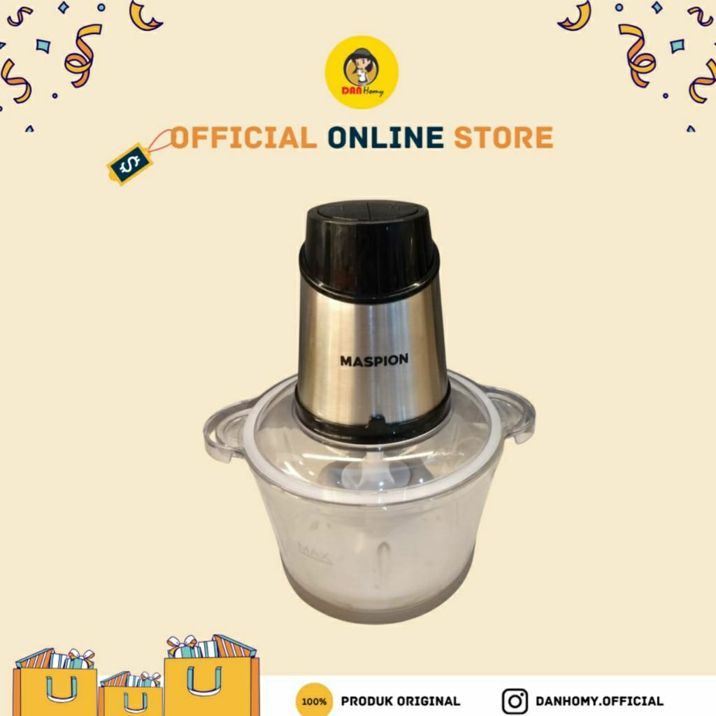 Chopper Daging Maspion Mfc 202Gl | Alat penggiling daging bahan tebal