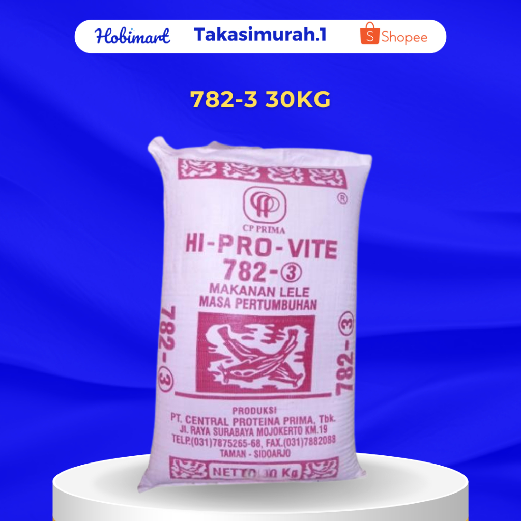 782-3 30kg - Pakan Pelet Ikan Hi Pro Vite