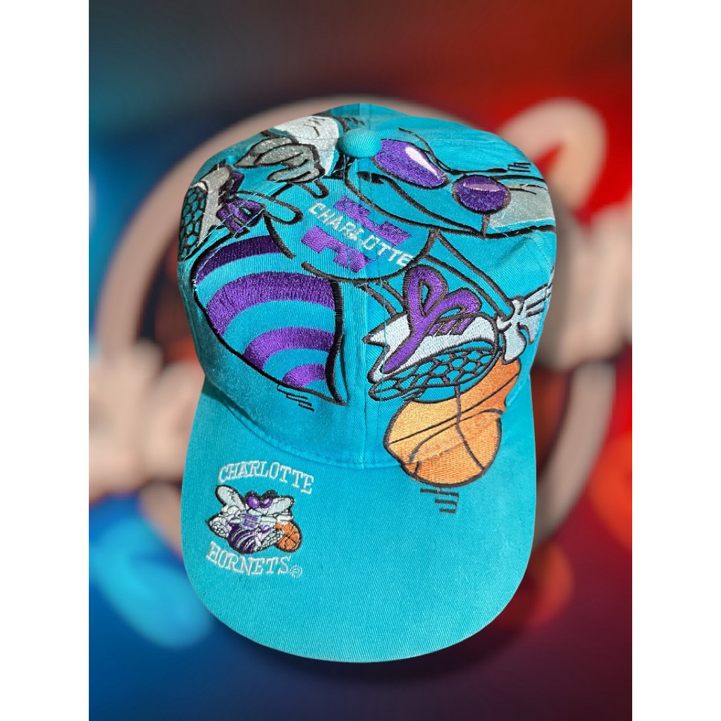 Topi Vintage Korea Charlotte Hornets Big Logo