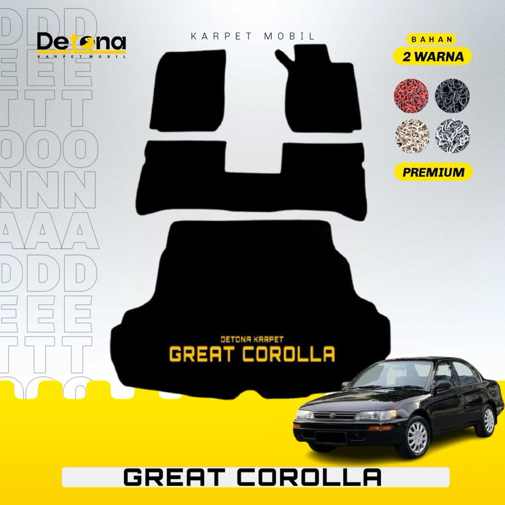 Karpet Mobil Mie PREMIUM Toyota GREAT COROLLA / Karpet Mie Mobil PREMIUM Toyota GREAT COROLLA