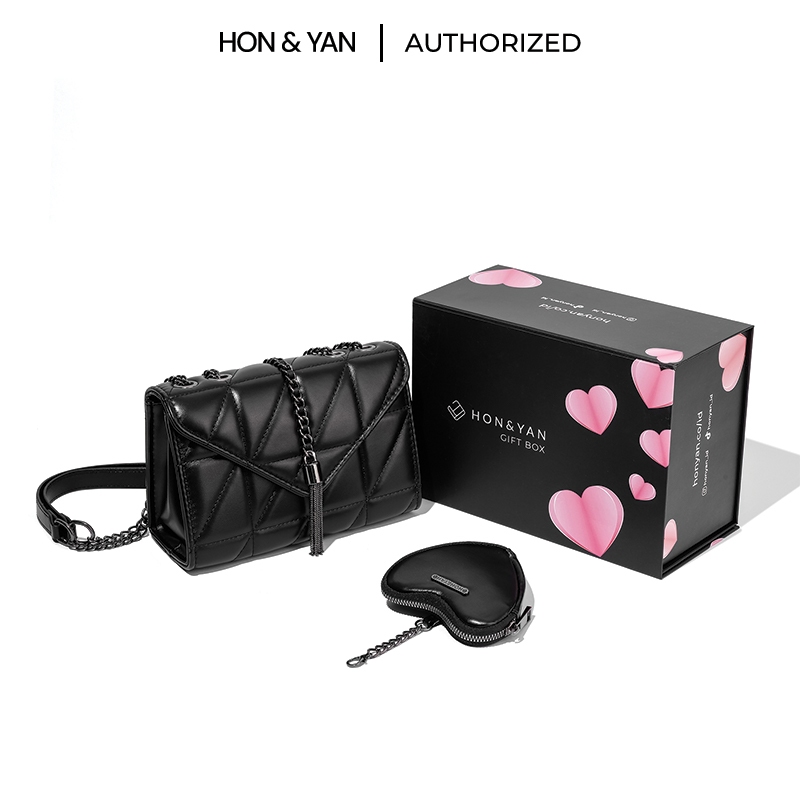 HONYAN STORE - Gift Set Tas Selempang Wanita Import Terbaru Sling Bag Kekinian Viral Korea Original 