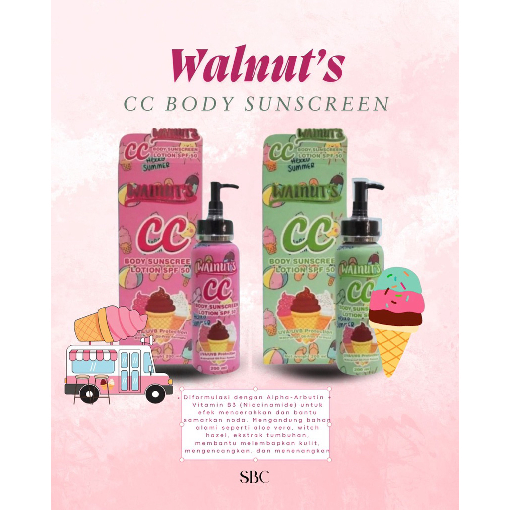 DD WALNUTS DD BODY SUNSCREEN LOTION SPF 50 PA+++ 135gr