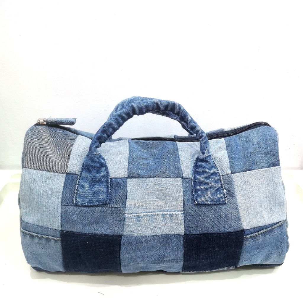 handmade denim speedy bag