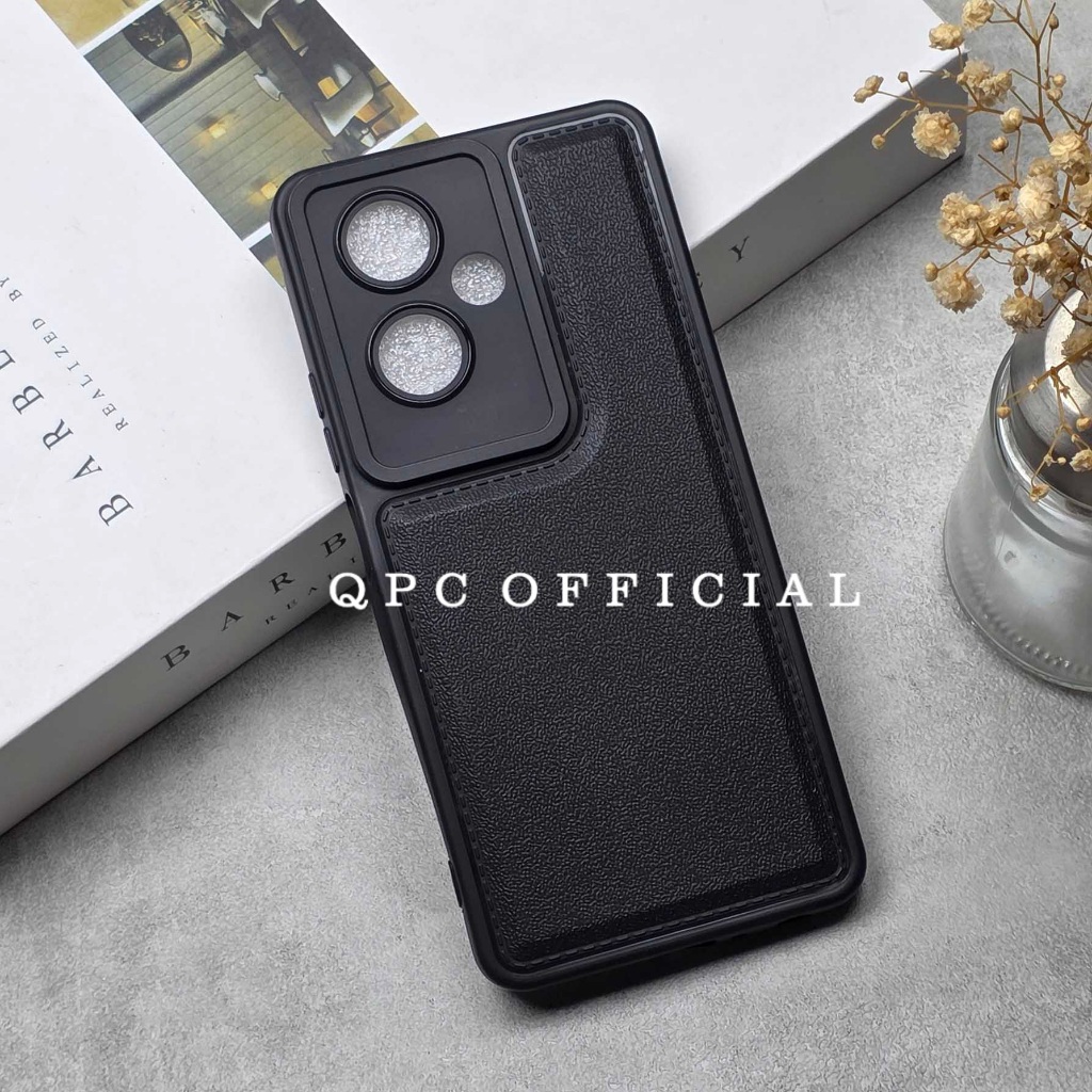 Oppo A79 5g Case Leather Pro Kamera Black Oppo A79 5g