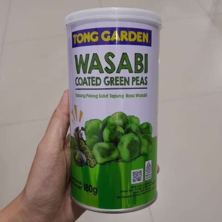 Tong Garden Wasabi coated Green Peas kacang polong 180gr