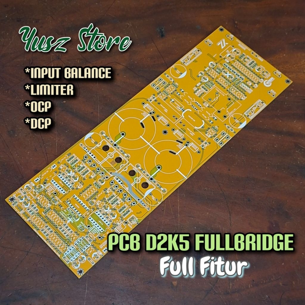 PCB D2K5 Fullbridge Full fitur Dobel layer Class D power Amplifier