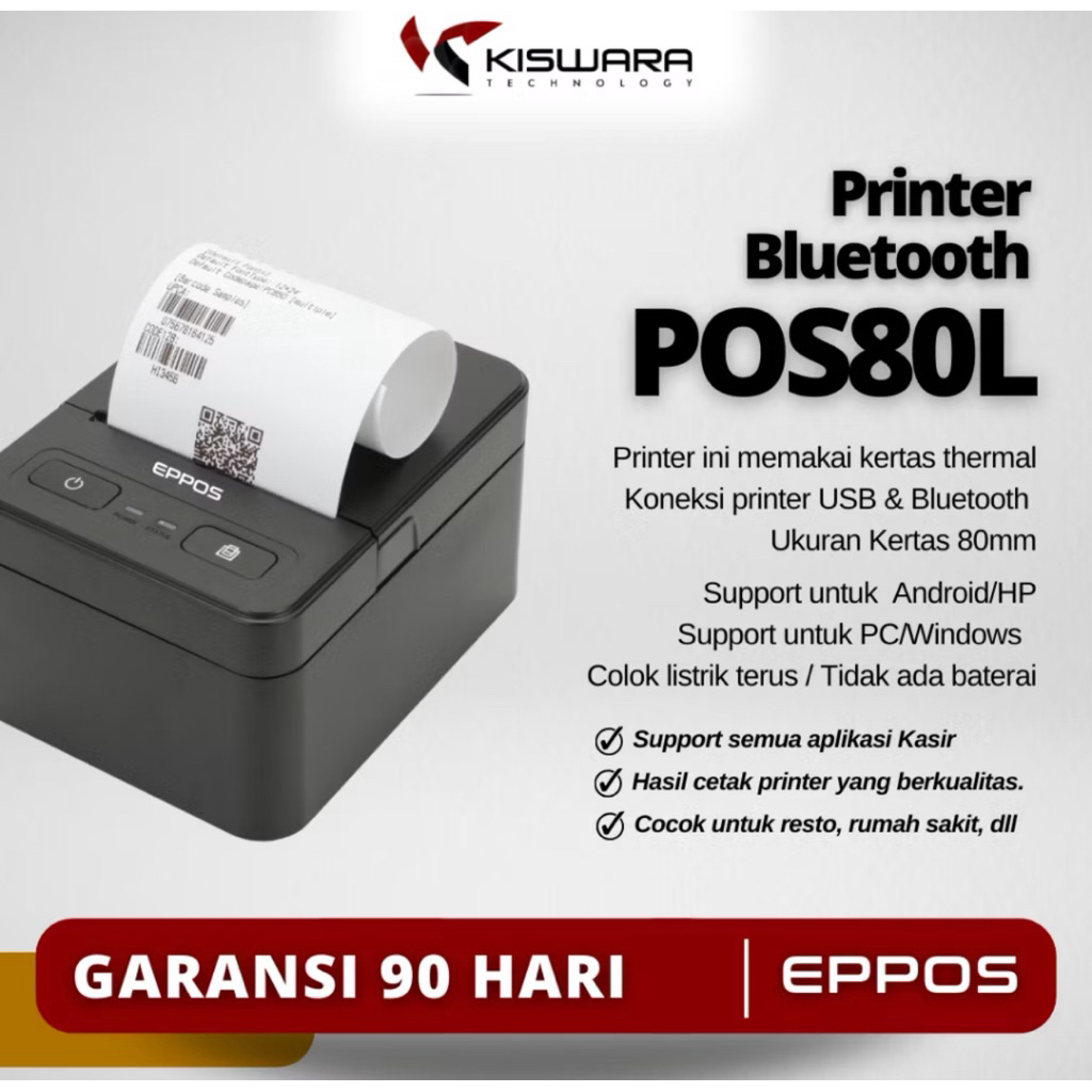 Printer Kasir / Printer Transaksi Eppos 80mm / Printer Thermal