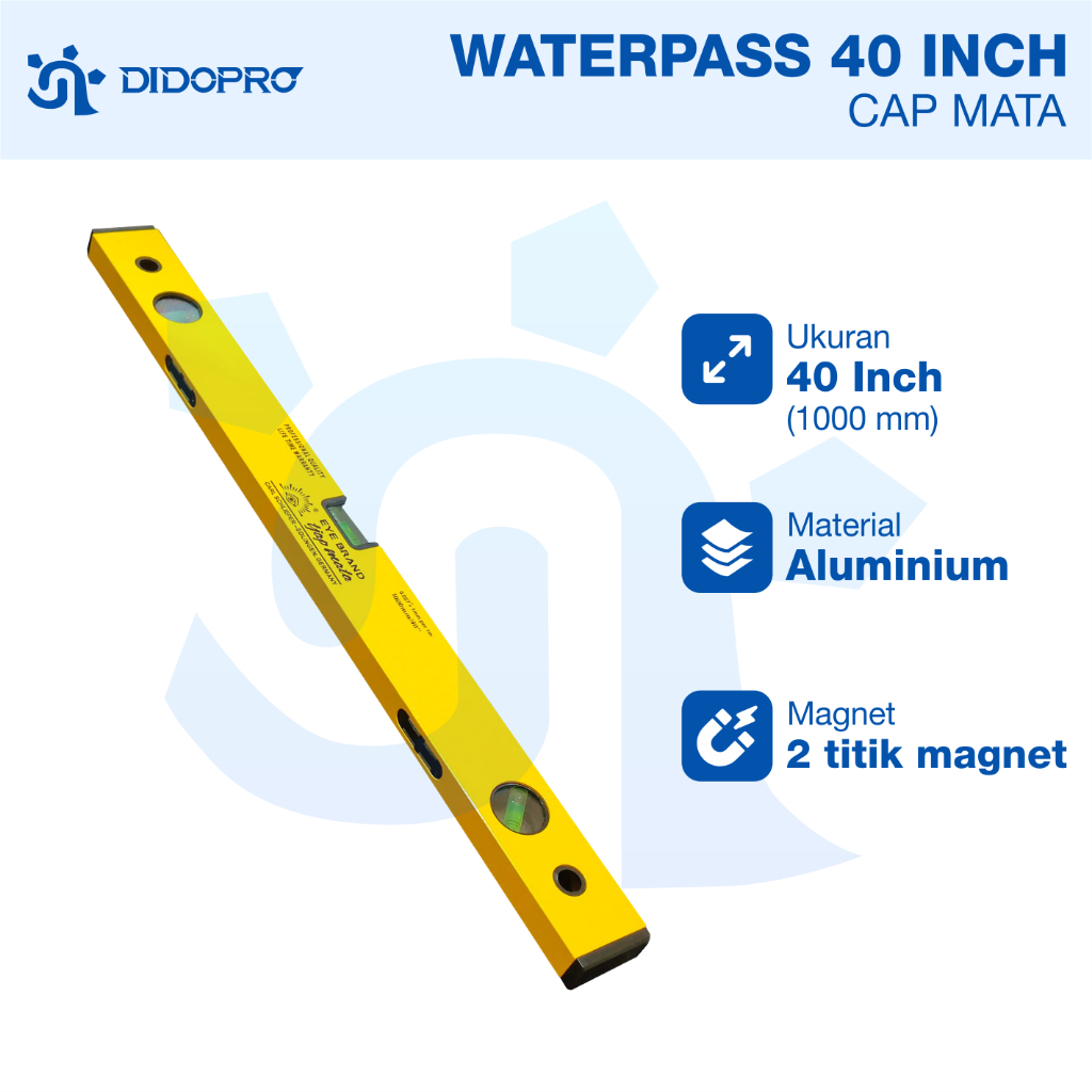 Waterpass Magnet 40"/1000mm Tjap Mata