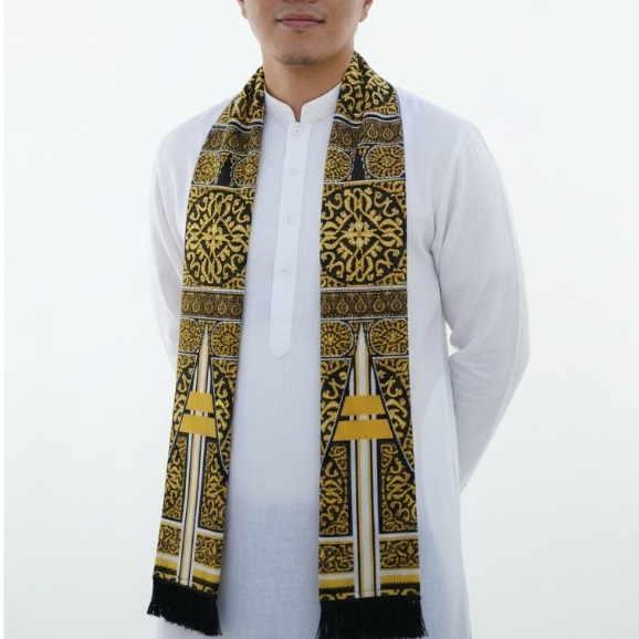 Cukin Kiswah / Syall / Selendang Motif Kiswah / Cukin Kiswah