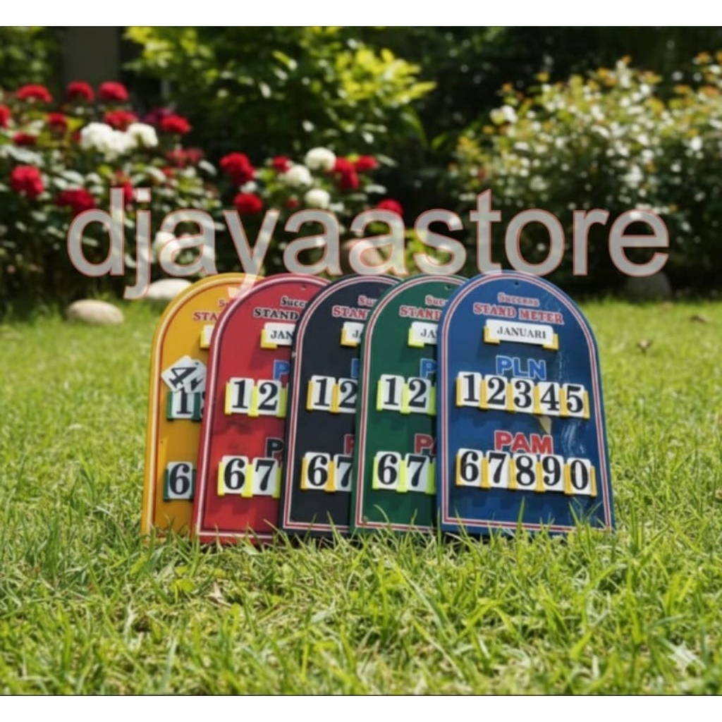 Papan stand meter pln dan pdam