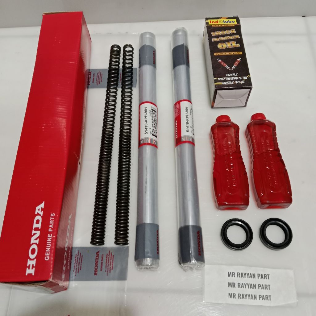 Shock Depan Komplit Per Sil Oli Supra Fit Karisma Supra Fit New