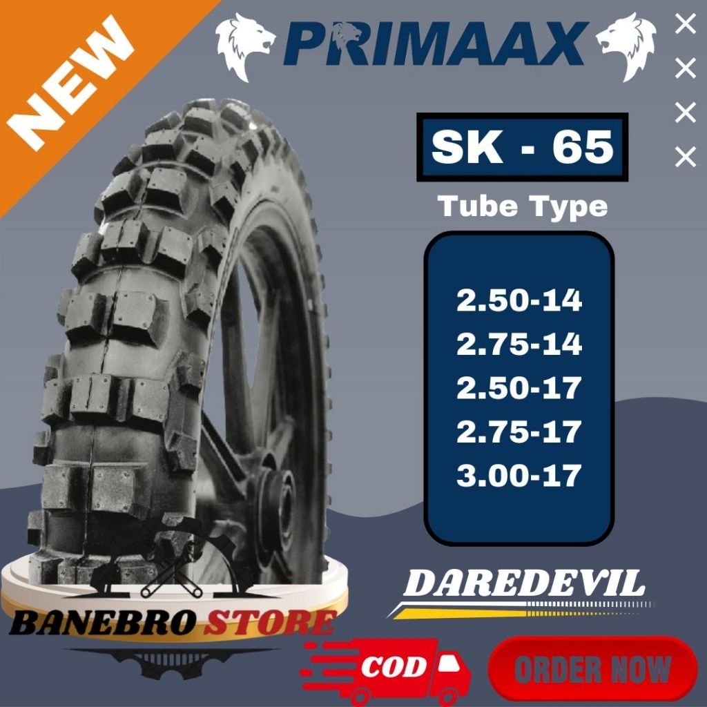 BAN PRIMAAX SK-65 RING 14 17 TUBE TYPE/NON TUBELESS/BAN TRAIL/SEMI CROSS