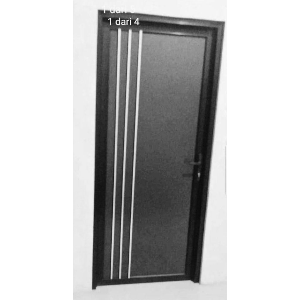 pintu aluminium+kusen acp tersedia warna hitam putih coklat bisa custom ukuran sesuai kebutuhan free
