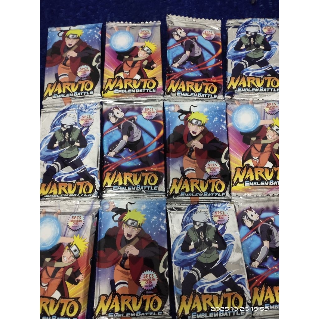 MAINAN KARTU NARUTO ISI 120 LEMBAR