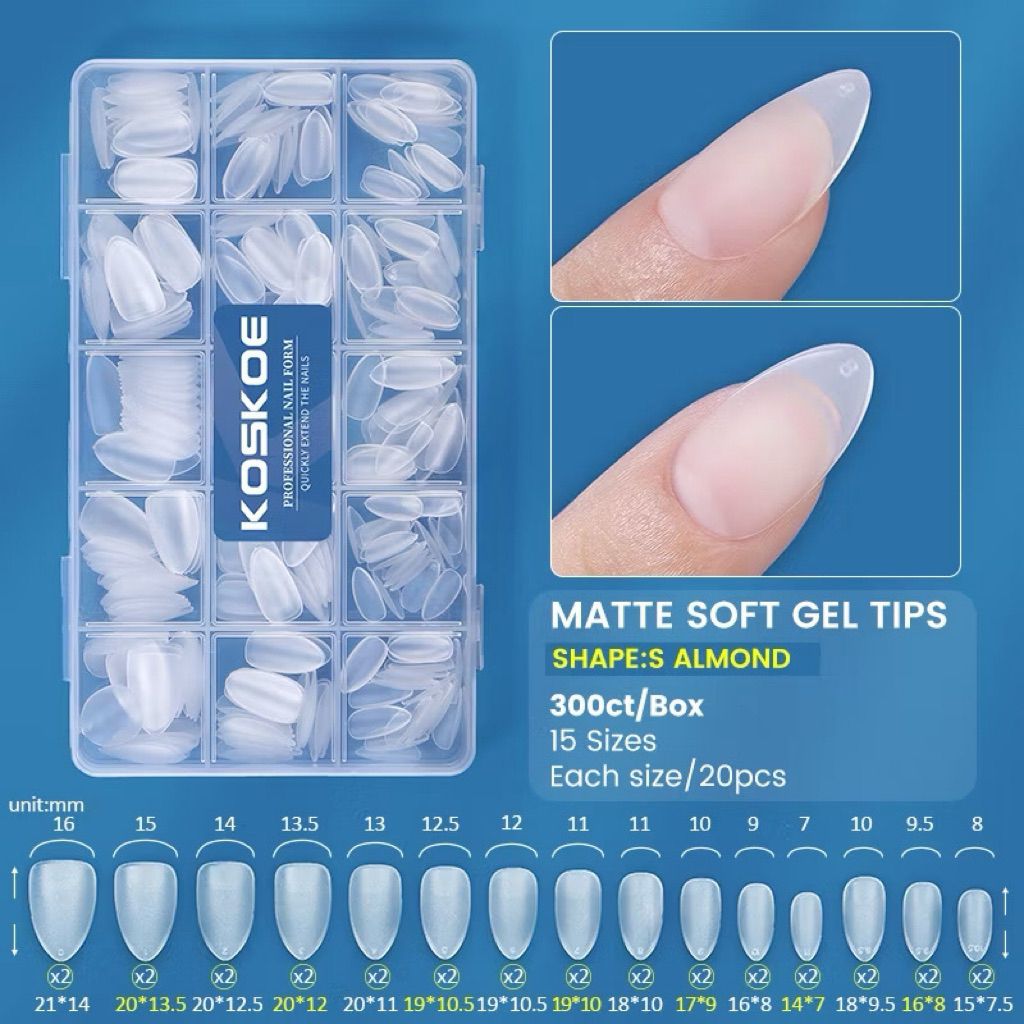 KOSKOE KUKU PALSU SOFT GEL TIP