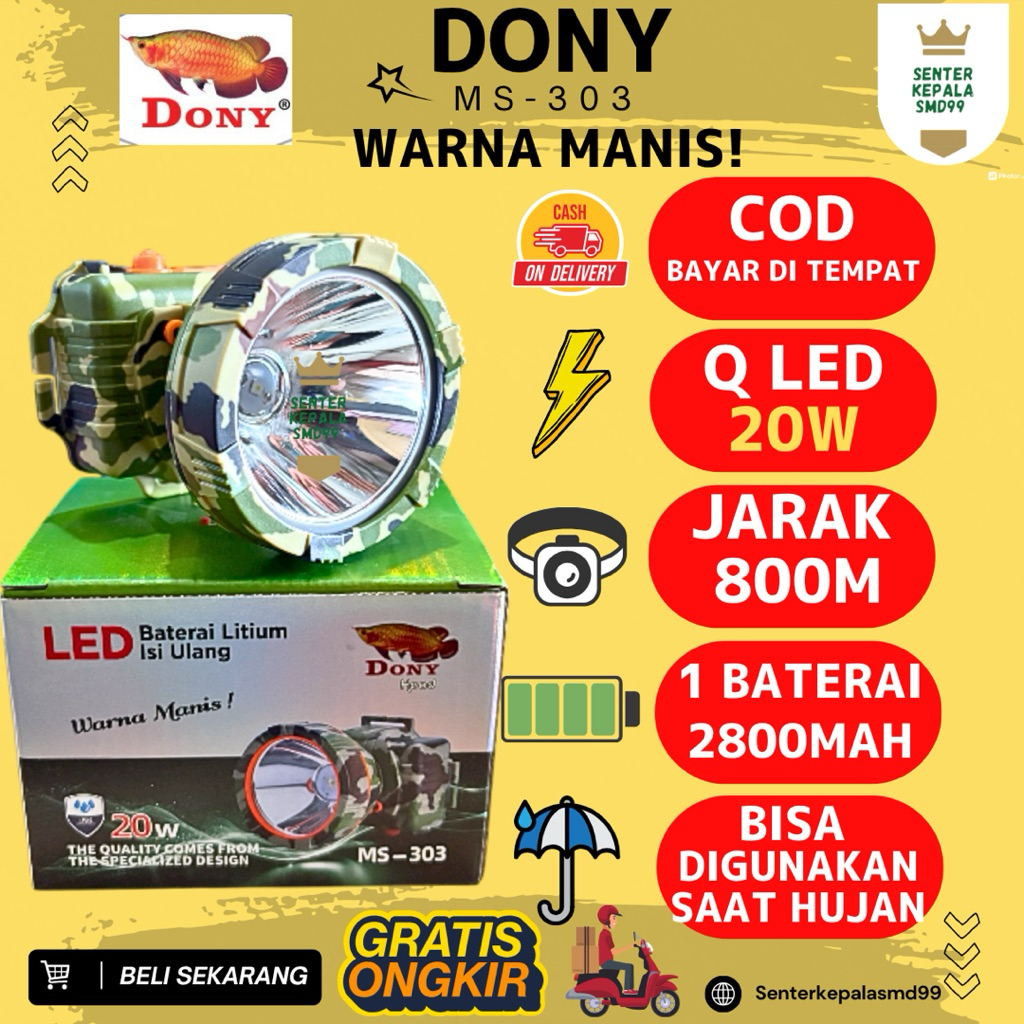 Dony Senter Kepala type MS-303 | 20W