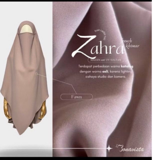 Preloved French Khimar FK Bonavista Fawn Mazen