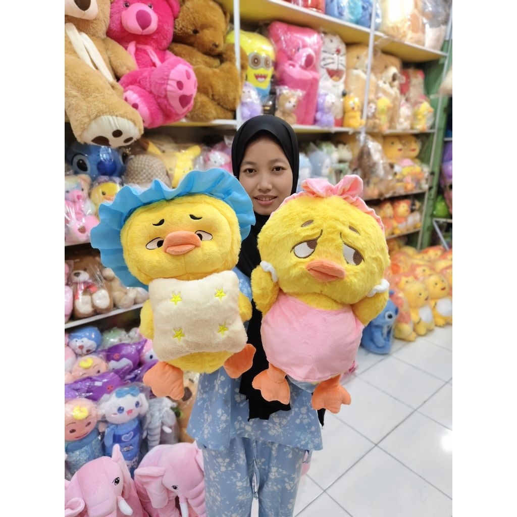 BEBEK UPSET SAD DUCK BONEKA LUCU BEBEK PRENGAT PRENGUT VIRAL KWALITAS PREMIUM BONEKA CUTE SAD DUCK L