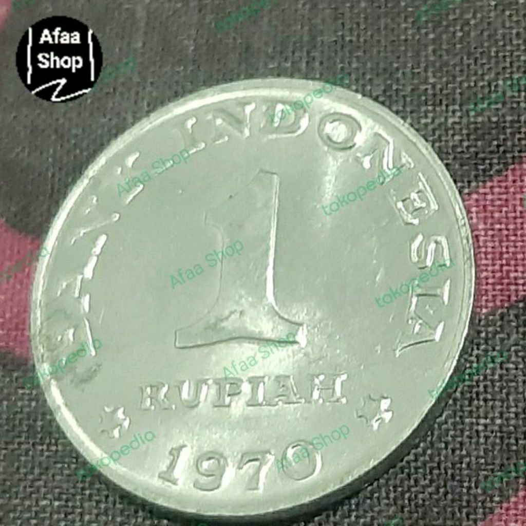 Uang kuno rp.1 rupiah burung tahun 1970