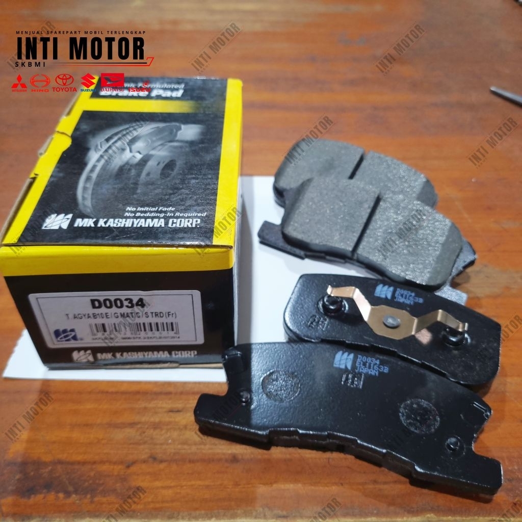 Brake pad agya /ayla B10E/ G Matic/STRD (Fr) MK KASHIYAMA CORP.