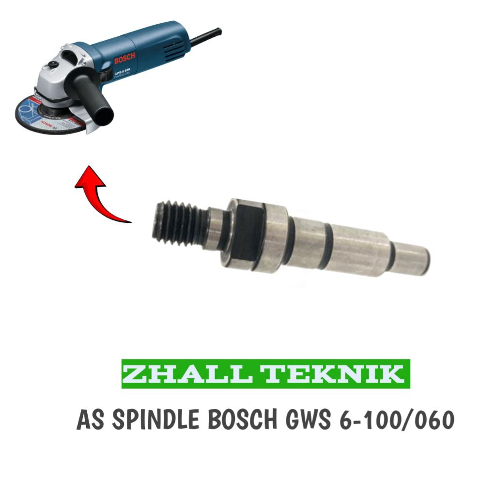 As spindle untuk Bosch GWS 6-100/060 mesin gerinda 4"