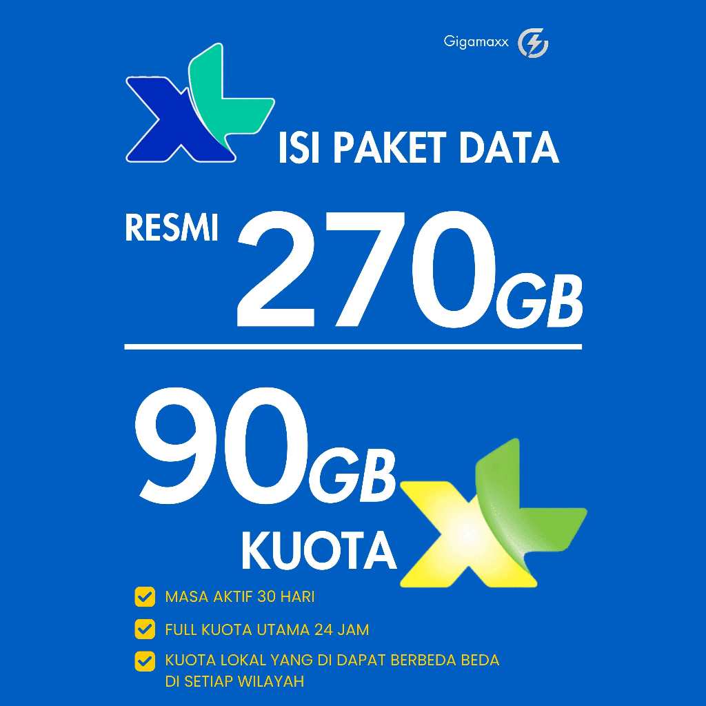 PAKET DATA XL COMBO FLEX TERMURAH PAKET RESMI GARANSI 28-30 HARI RESMI FULL 24 JAM
