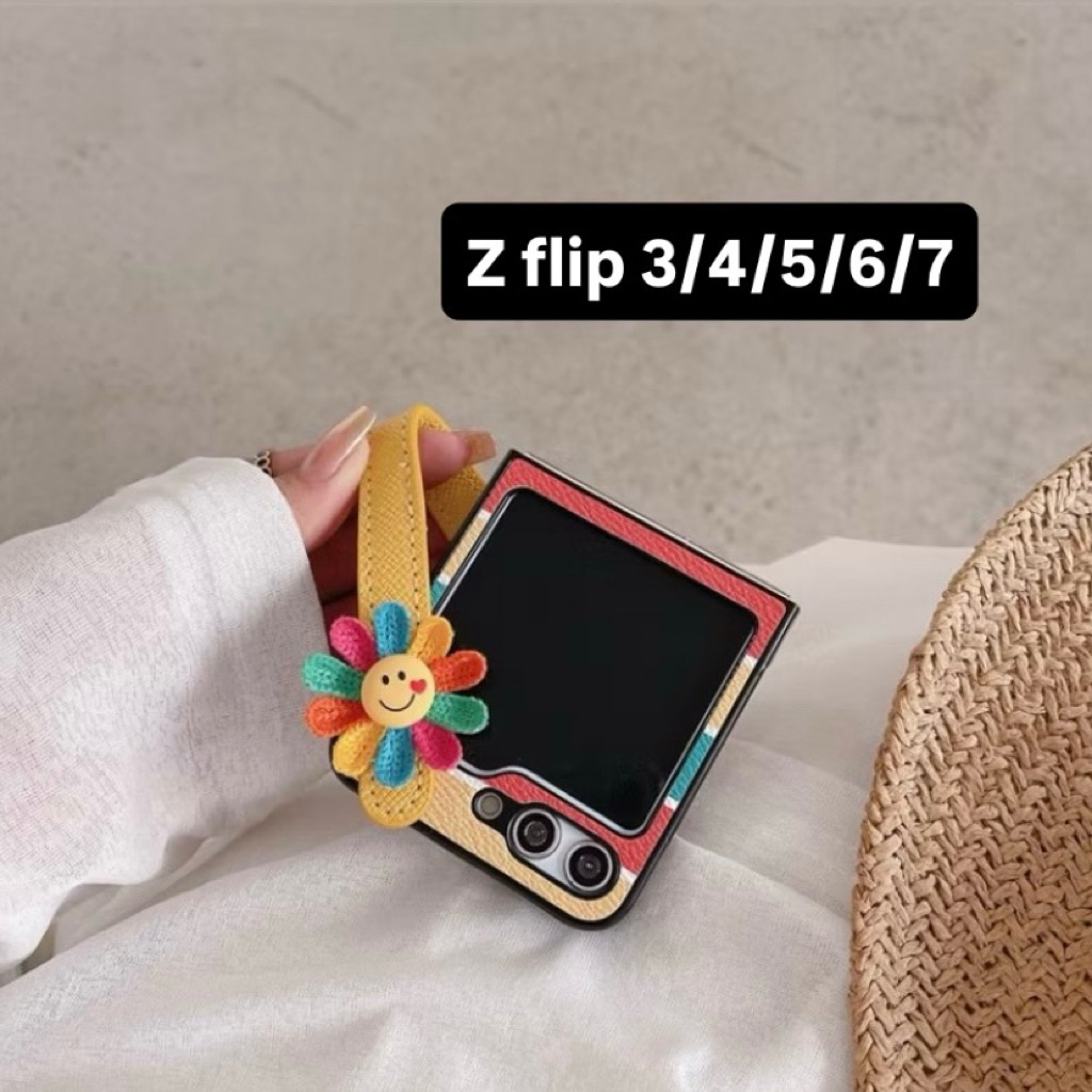 READY sunflower holder strap case casing samsung galaxy z flip7 / z flip6 / z flip5 / z flip4 / z fl