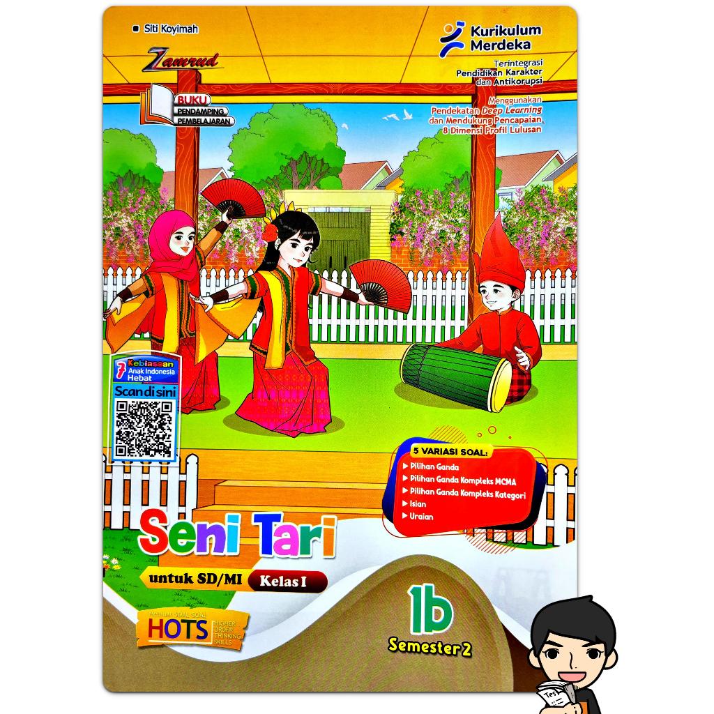 BUKU LKS SENI TARI SD KELAS 1 SEMESTER 2 KURIKULUM MERDEKA 2025-2026 | Zamrud PUTRA NUGRAHA