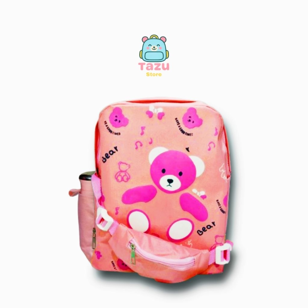 Tazu - Tas ransel gendong Sekolah anak perempuan premium awet terjangkau bahan dinir import warna pi