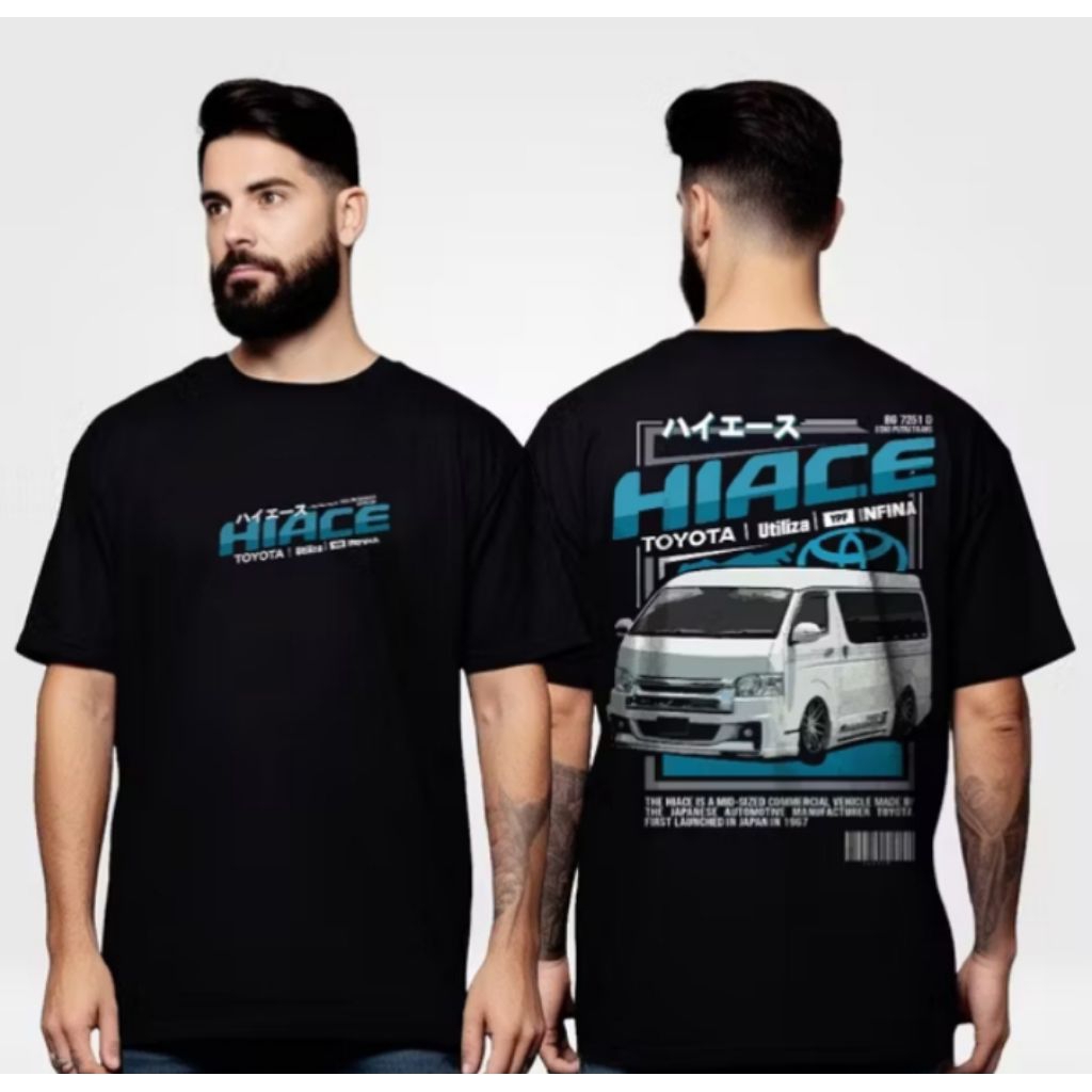Kaos Distro TOYOTA HIACE Kaos T-shirt Unisex
