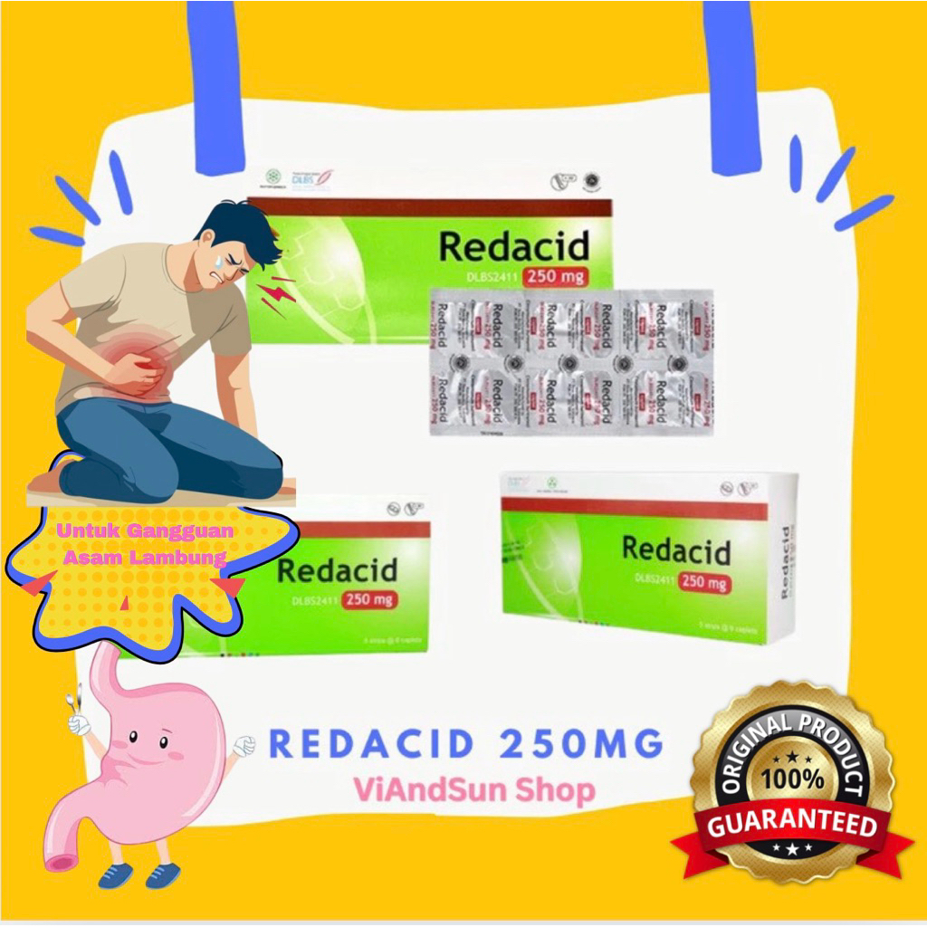 Redacid 250MG - Obat Herbal  Sakit Maag