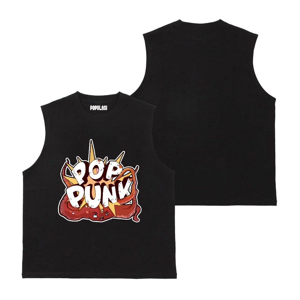 Populasi Singlet Lekbong Make Pop Punk Duri  | Tanktop Unisex Lekbong