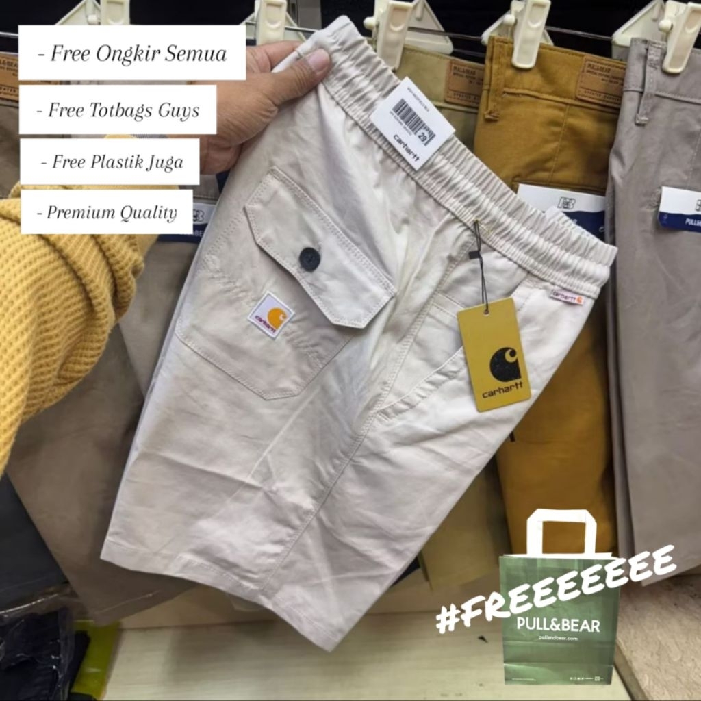 12.12 Celana Carhartt Celana Pendek Carhartt Pria UNISEX FULL TAG Brended
