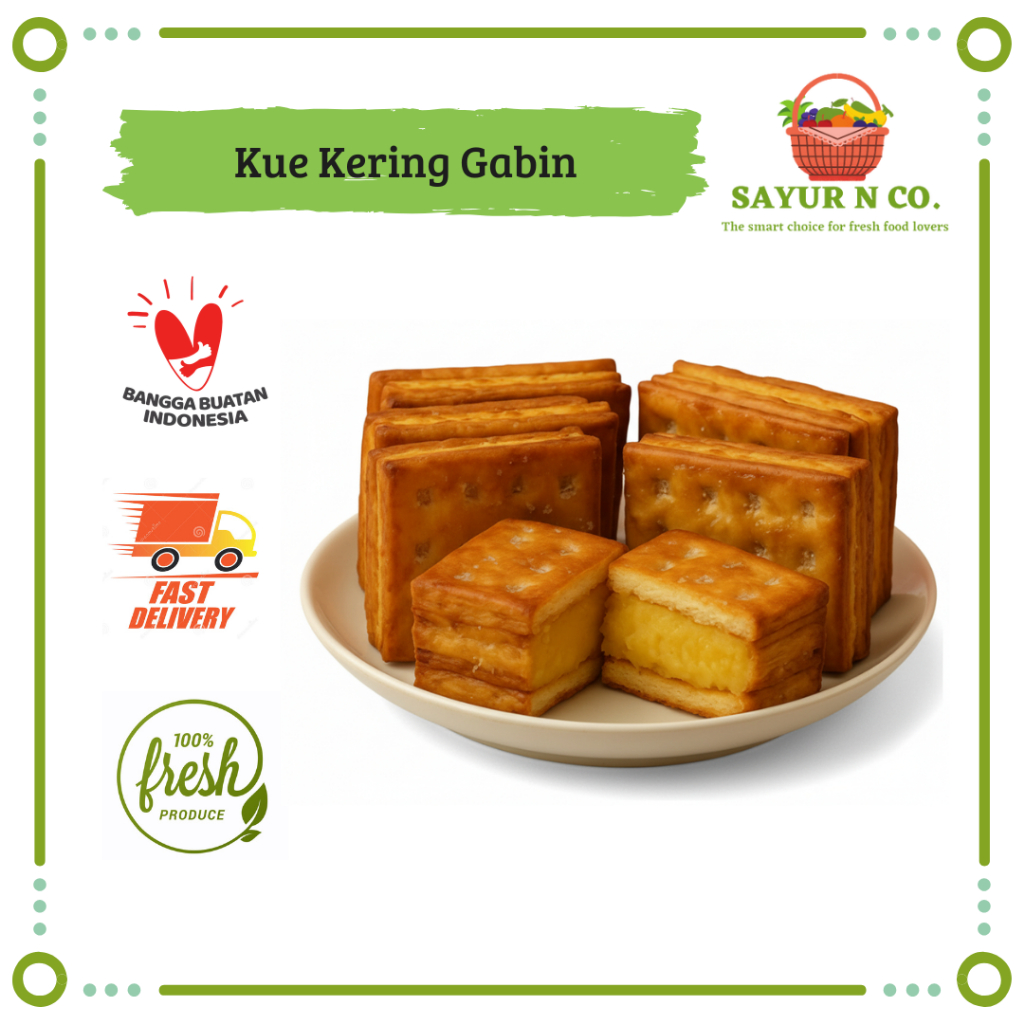 Kue Kering Gabin Isi Tape Pisang Homemade Frozen | Sayur N Co Bekasi