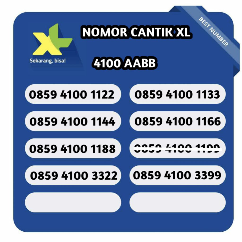PERDANA CANTIK XL MURAH DAN RAPIH 10/11/12 DIGIT