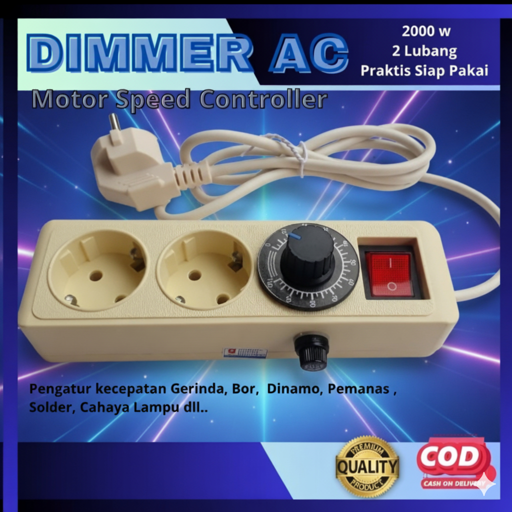 Dimer 2000 - Dimmer Pengatur Kecepatan Gerinda-Alat pengatur kecepatan