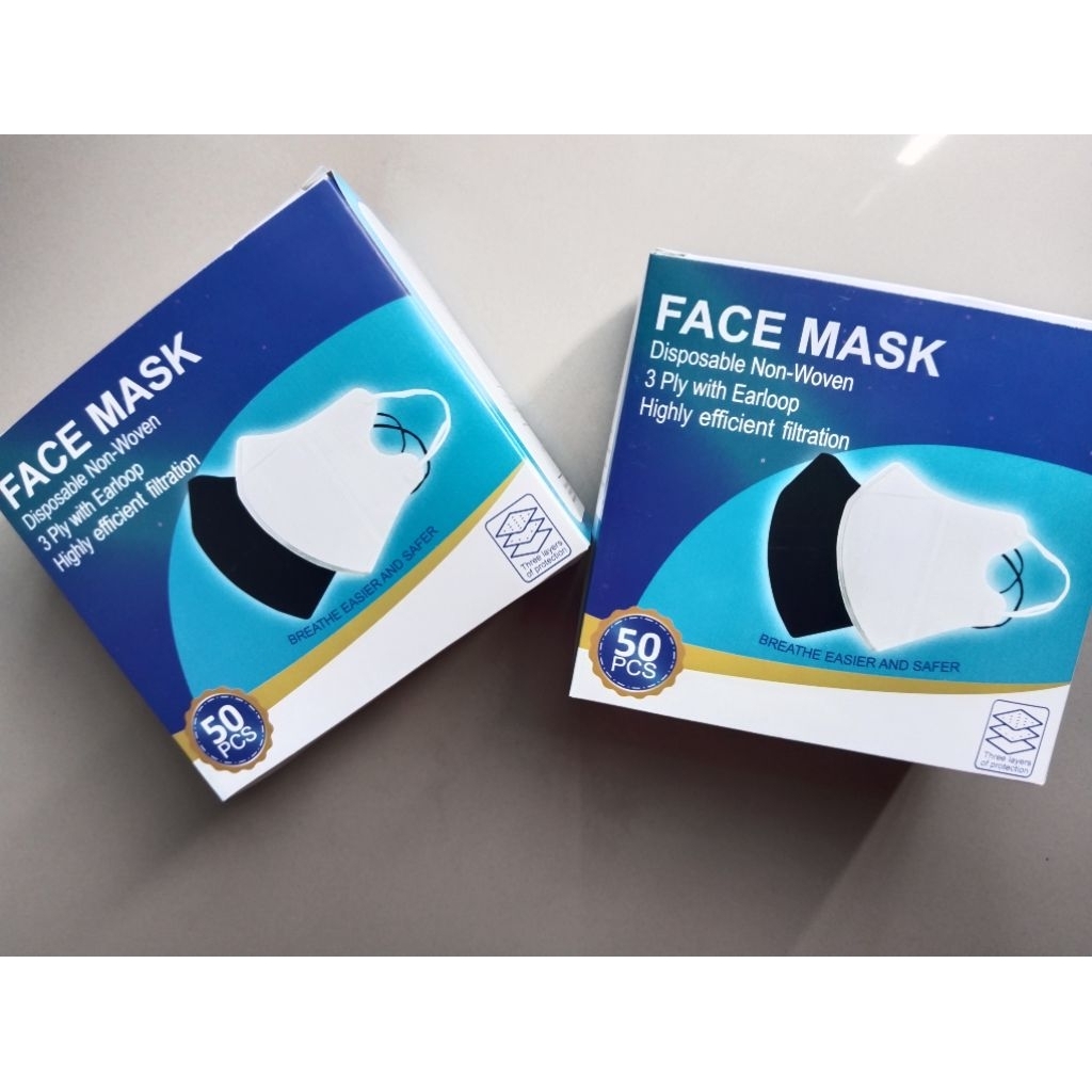 Face Mask, Masker Duckbill 1Box isi 50 Pcs