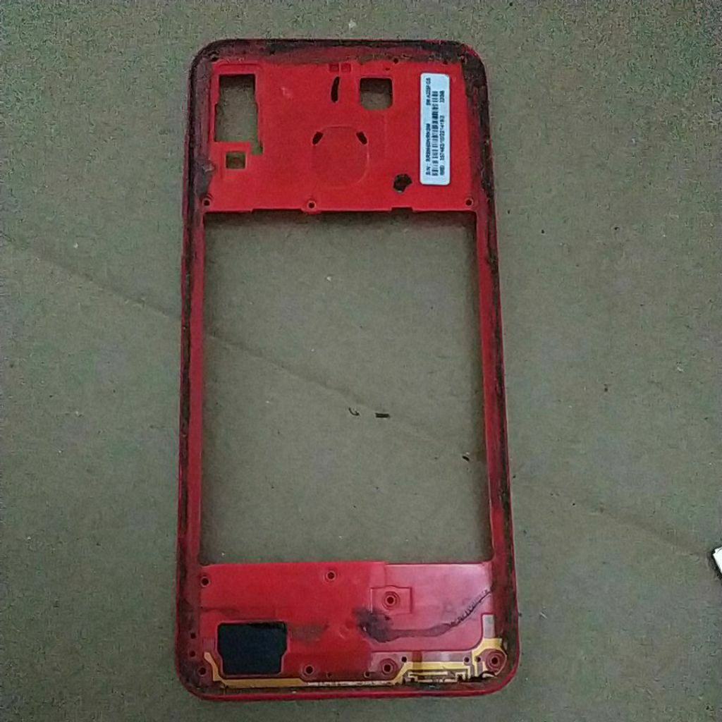 BEZZEL BEKAS SAMSUNG A20 TOMBOL KOMPLIT