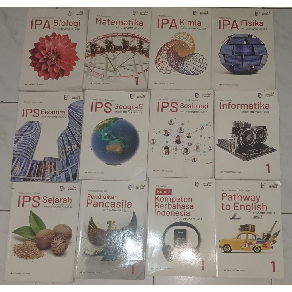 Preloved buku Erlangga kelas 10 SMA/MA