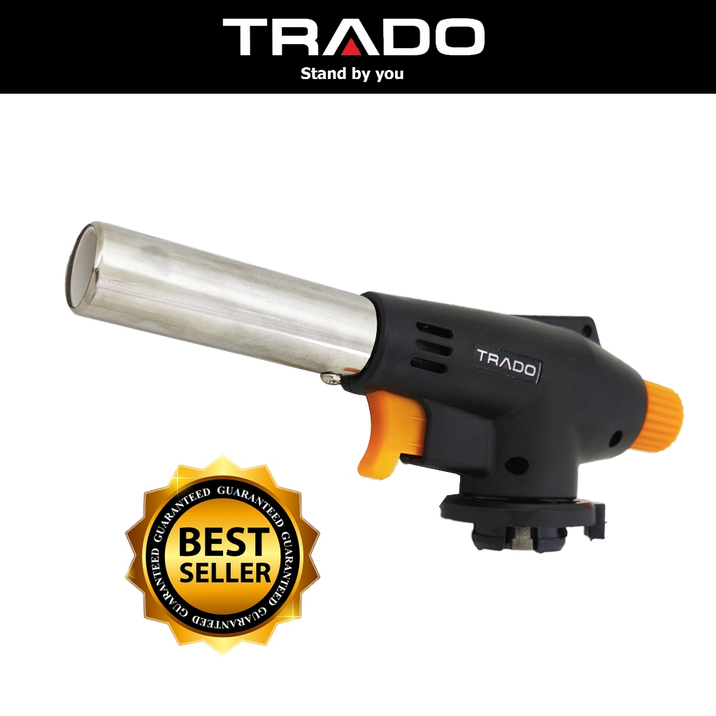GAS TORCH TRADO BLACK EDITION / PEMANTIK GAS / BLOW TORCH / KEPALA GAS BURNER / KOREK API LAS AUTO I