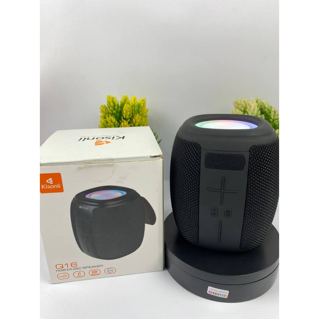SPEAKER SPEKER BLUETOOTH WIRELESS PORTABLE KISONLI SUPER BASS Q16 6 INCH