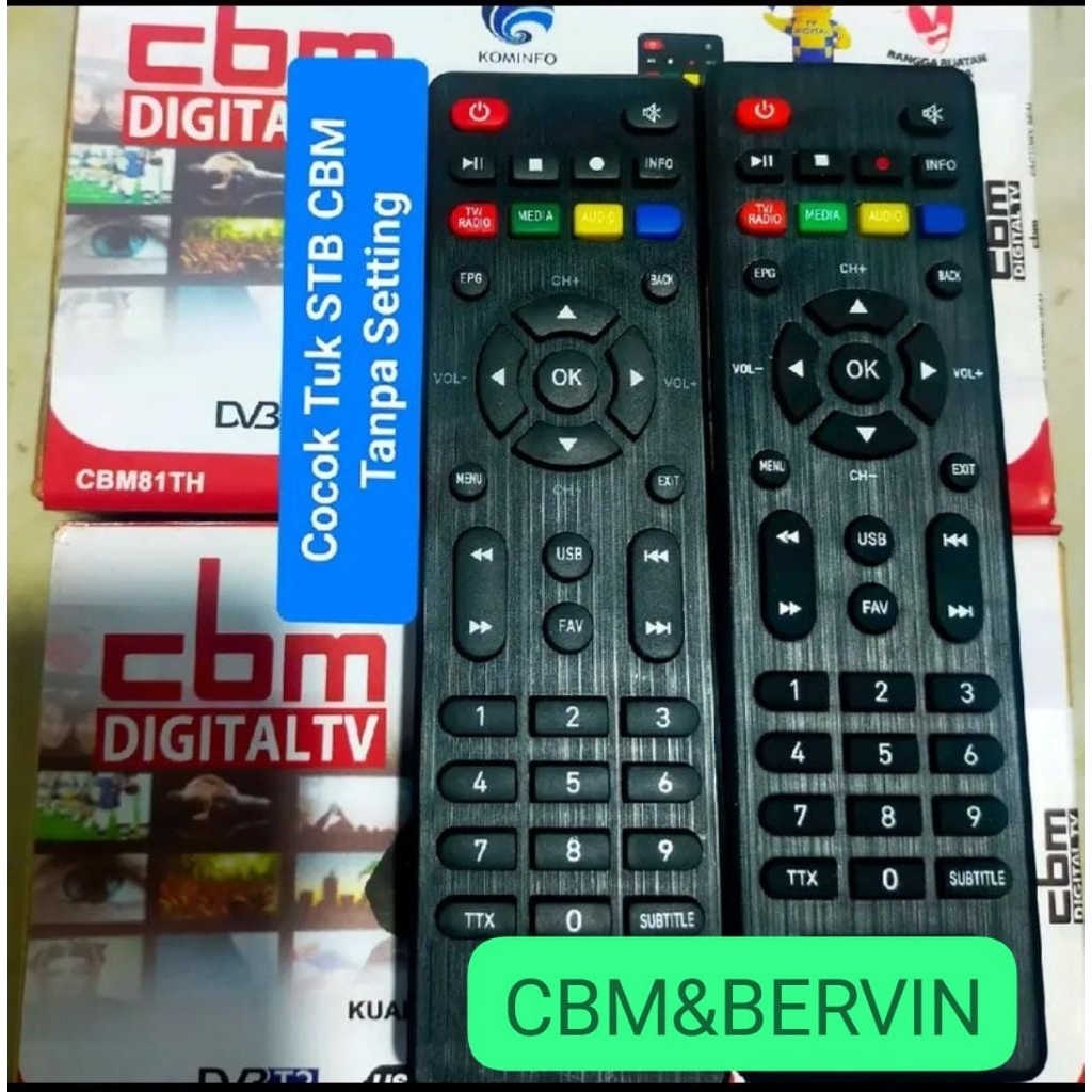 REMOTE STB CBM/RTV&BERVIN TANPA SETTING