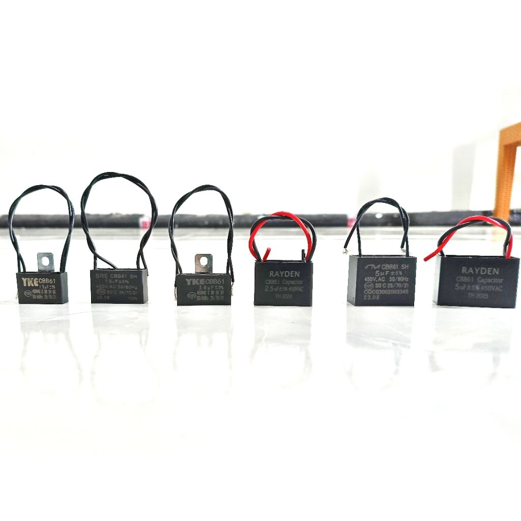 KAPASITOR KIPAS ANGIN 1,2UF, 1,5UF, 1,8UF 2,0UF, 3,0UF 4,0UF, 5.0 UF